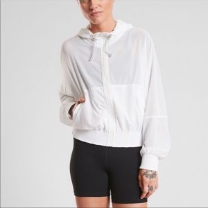 Athleta Vata Mesh Zip Up Hoodie Size M